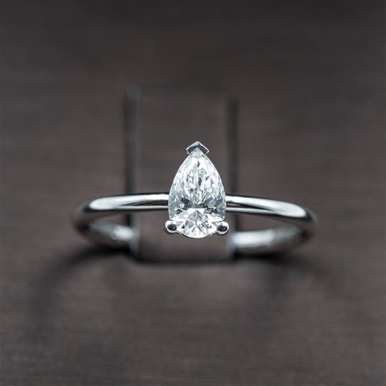 Ring Lux Gioielli Woman in White Gold Diamante 0.51 Ct ANL3556.051.Q.BI - ANL3556.051.Q.BI